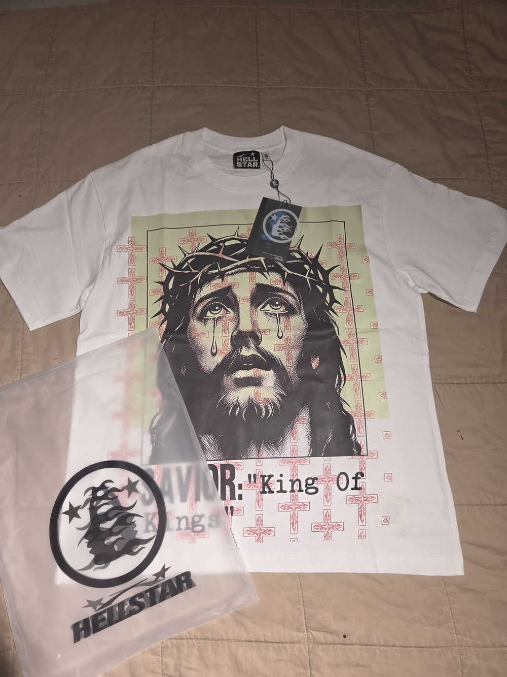 White Graphic Tee - 'King of Kings'